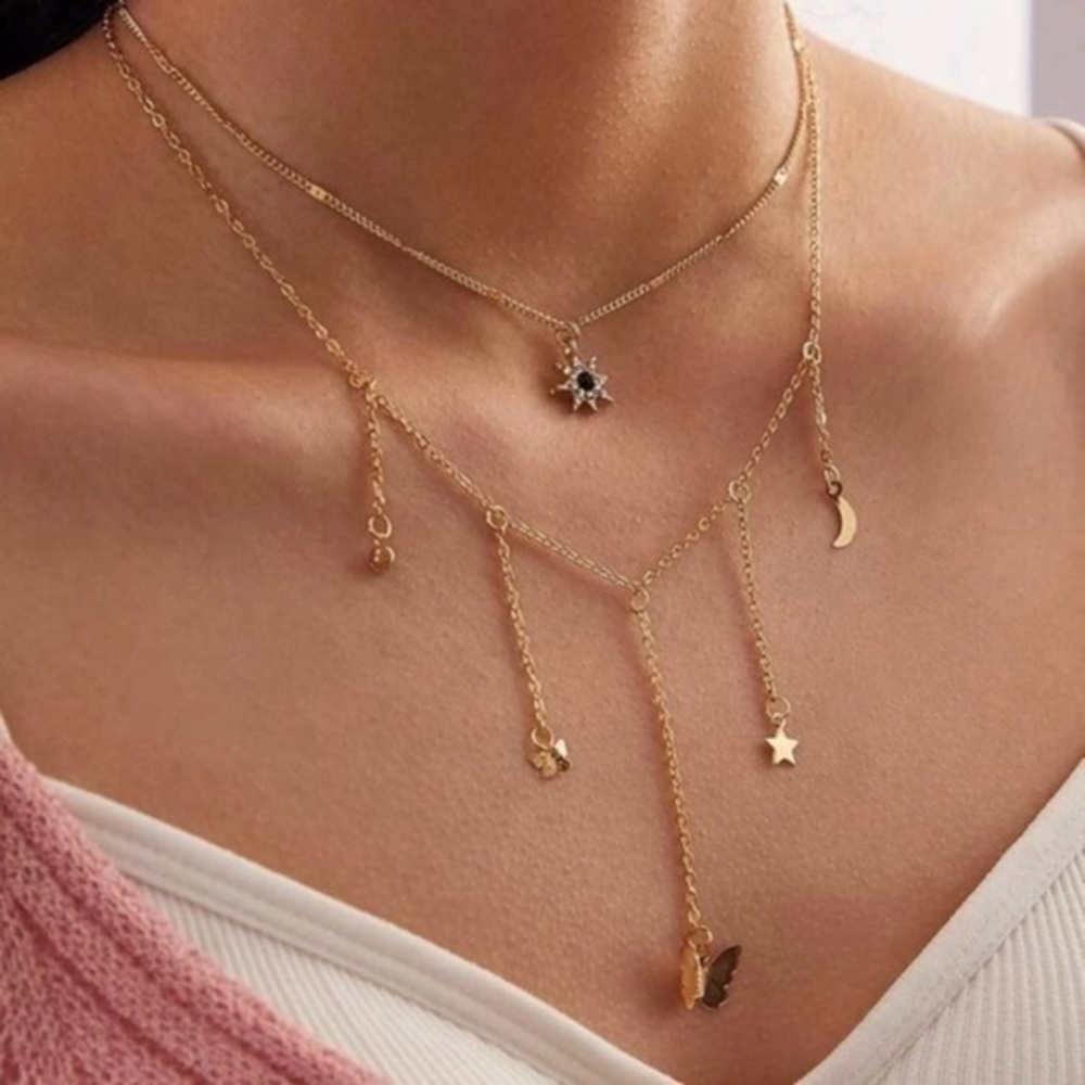 3/$30 💛 Multi Layered Charm Necklace